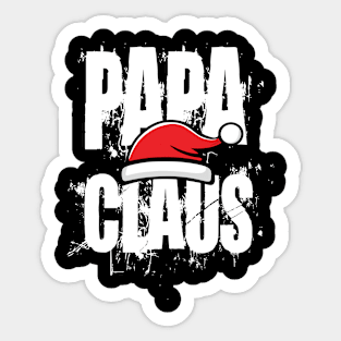 Santa Hat Papa Claus White Text Sticker